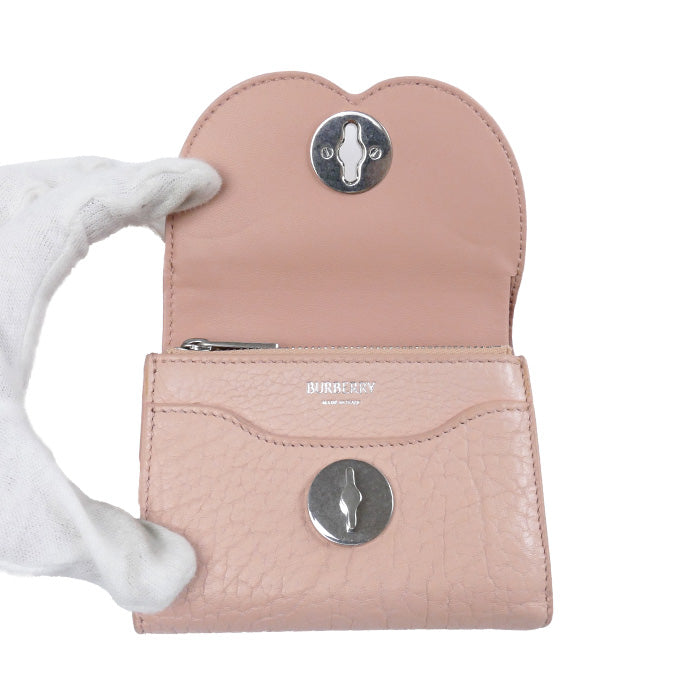 Burberry Chess Compact Trifold Wallet Pink