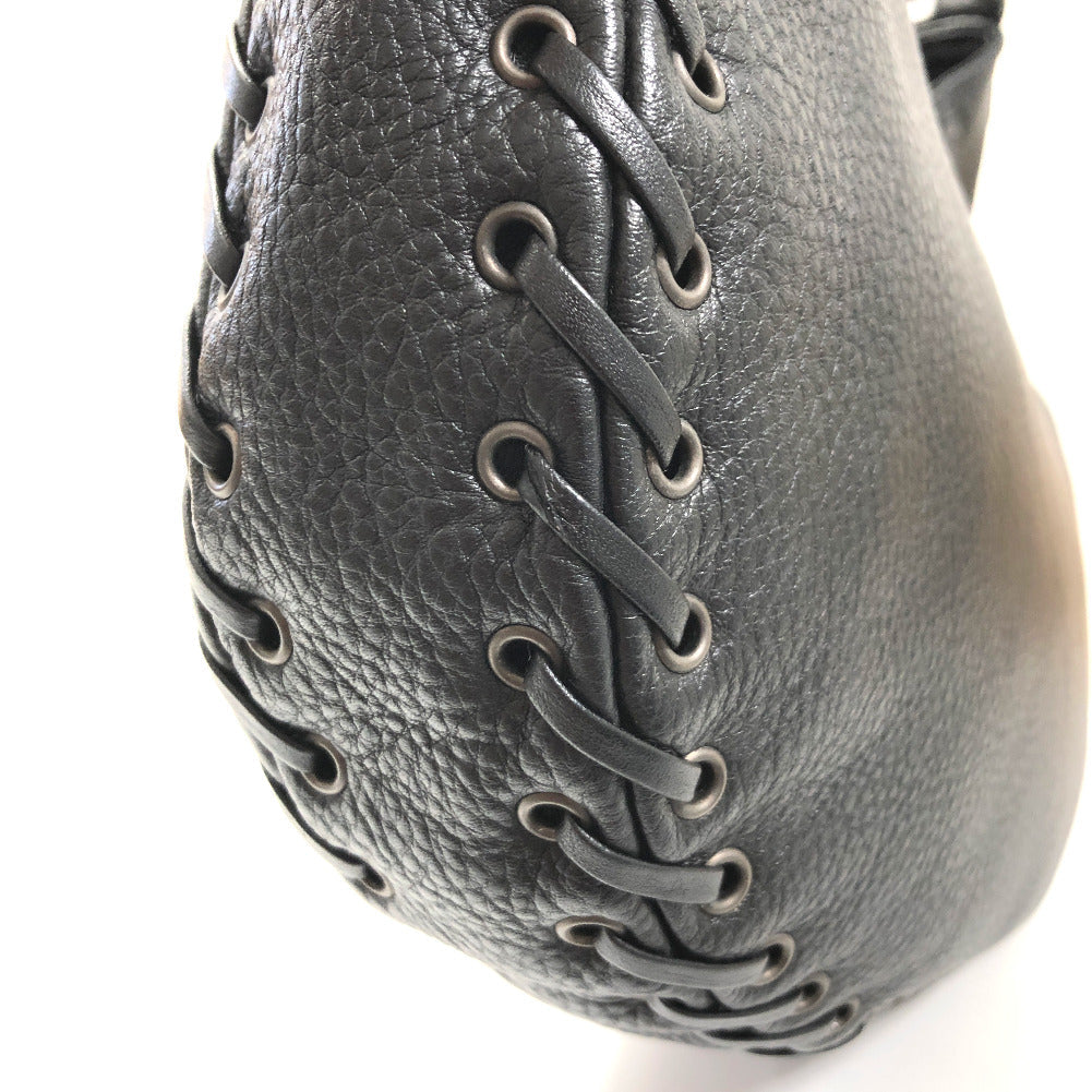 Leather Ethnic Hobo Bag
