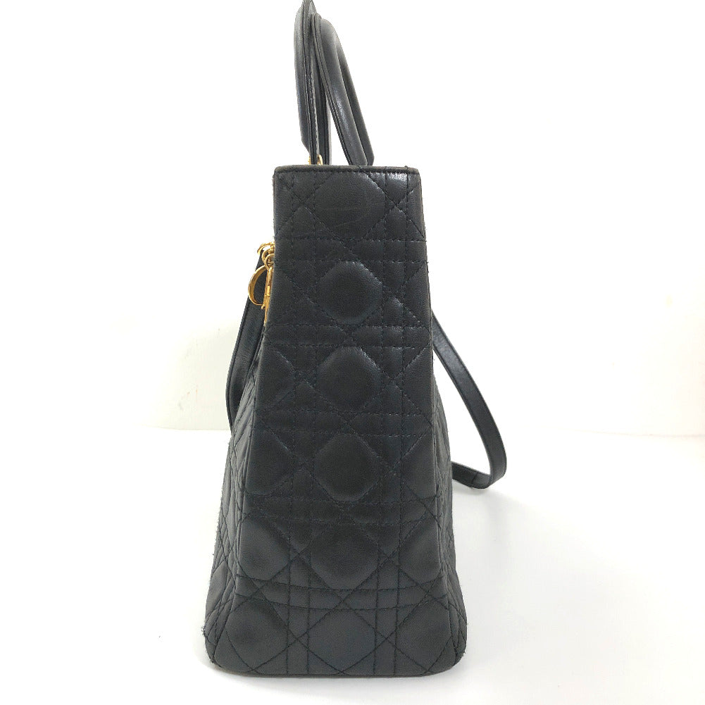 Large Cannage Leather Lady Dior CAL44560