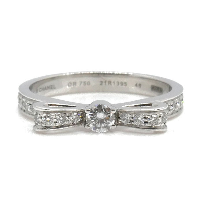 Chanel 1932 Ruban de Chanel Au750 Diamond Ring Size 7.5