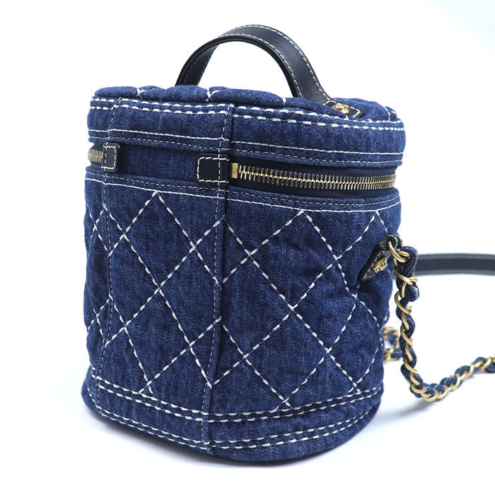 Chanel Vanity Case Denim Shoulder Bag
