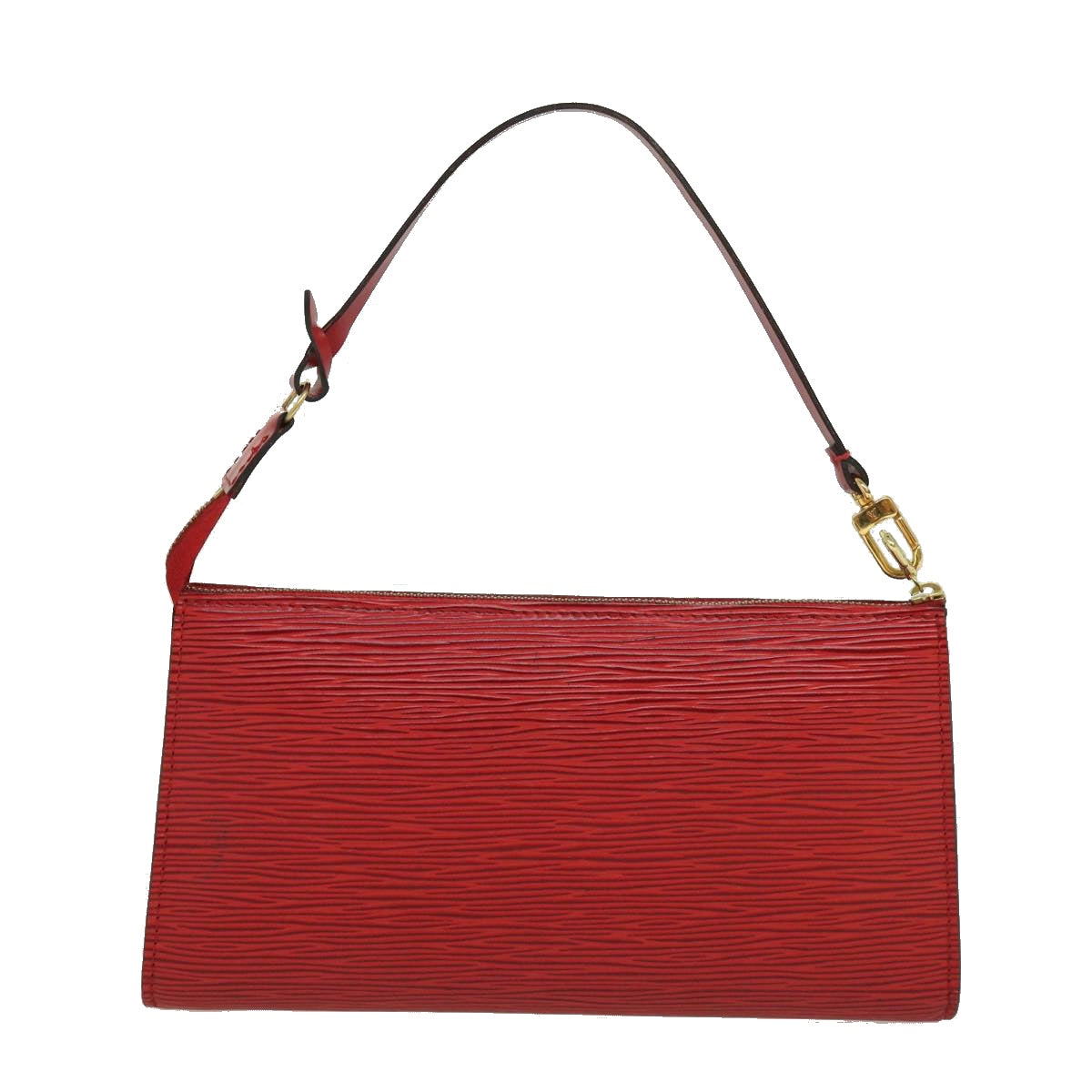 LOUIS VUITTON Epi Pochette Accessoires Accessory Pouch Red M52987 LV Auth ki2362