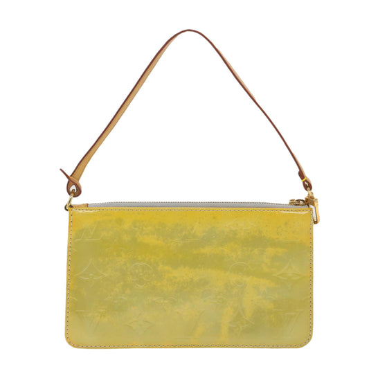 LOUIS VUITTON Monogram Vernis Lexington Accessory Pouch Beige M91010 Auth ki2784