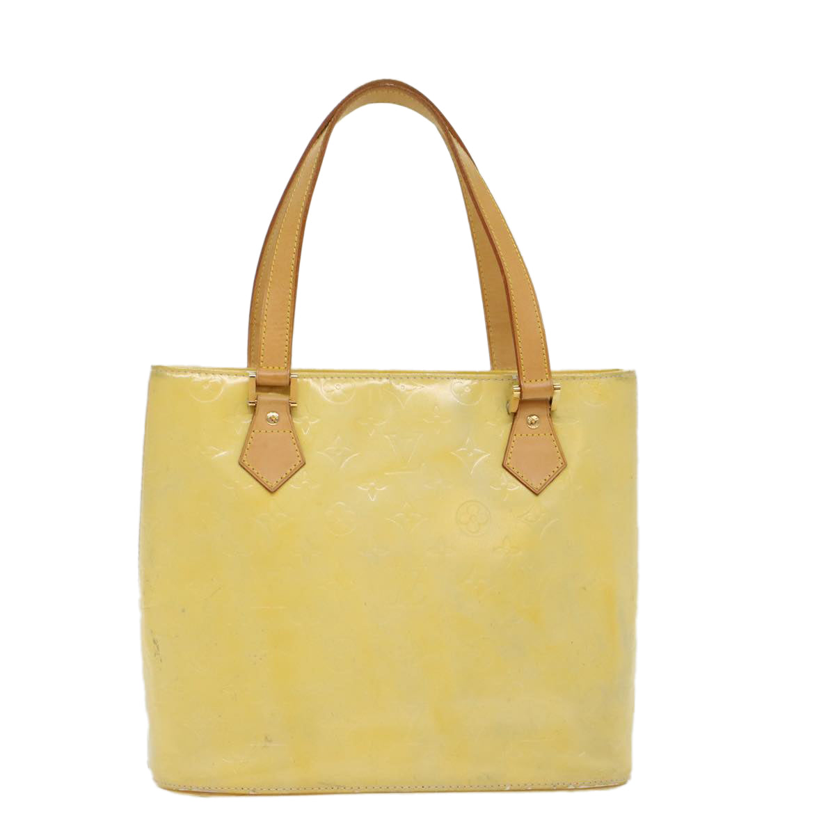 LOUIS VUITTON Monogram Vernis Houston Hand Bag Gris M91053 LV  ki3182