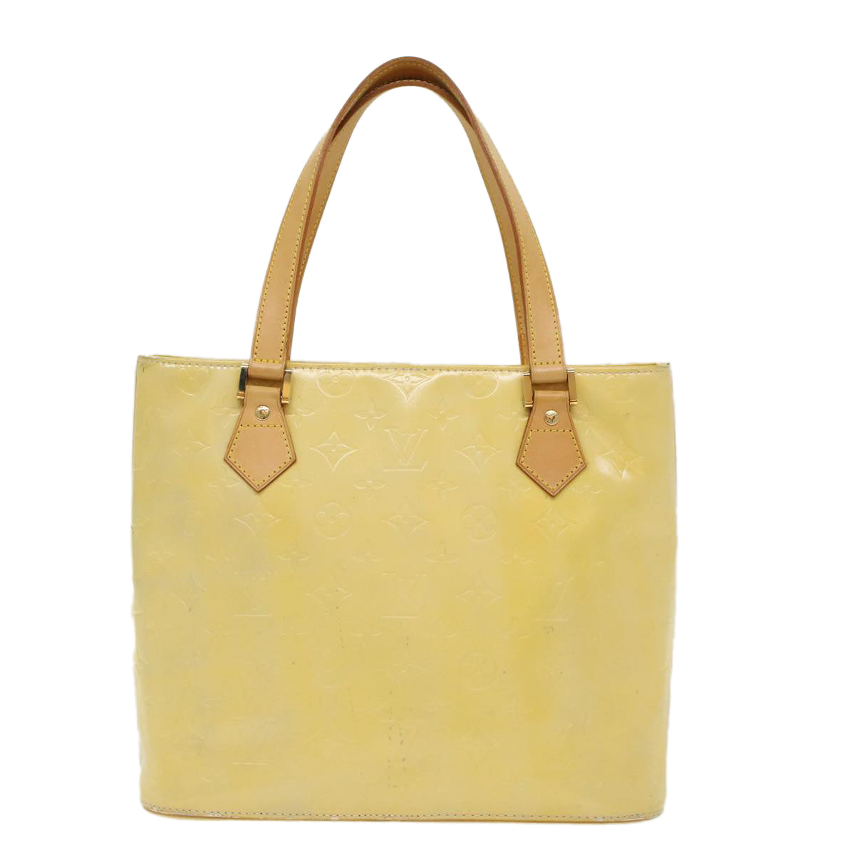 LOUIS VUITTON Monogram Vernis Houston Hand Bag Gris M91053 LV  ki3182
