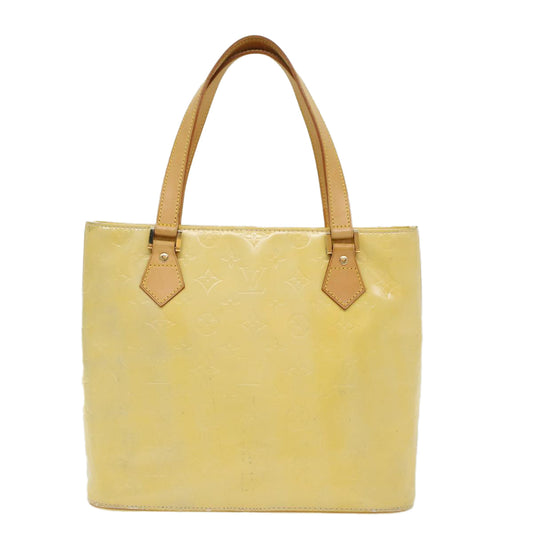 LOUIS VUITTON Monogram Vernis Houston Hand Bag Gris M91053 LV  ki3182