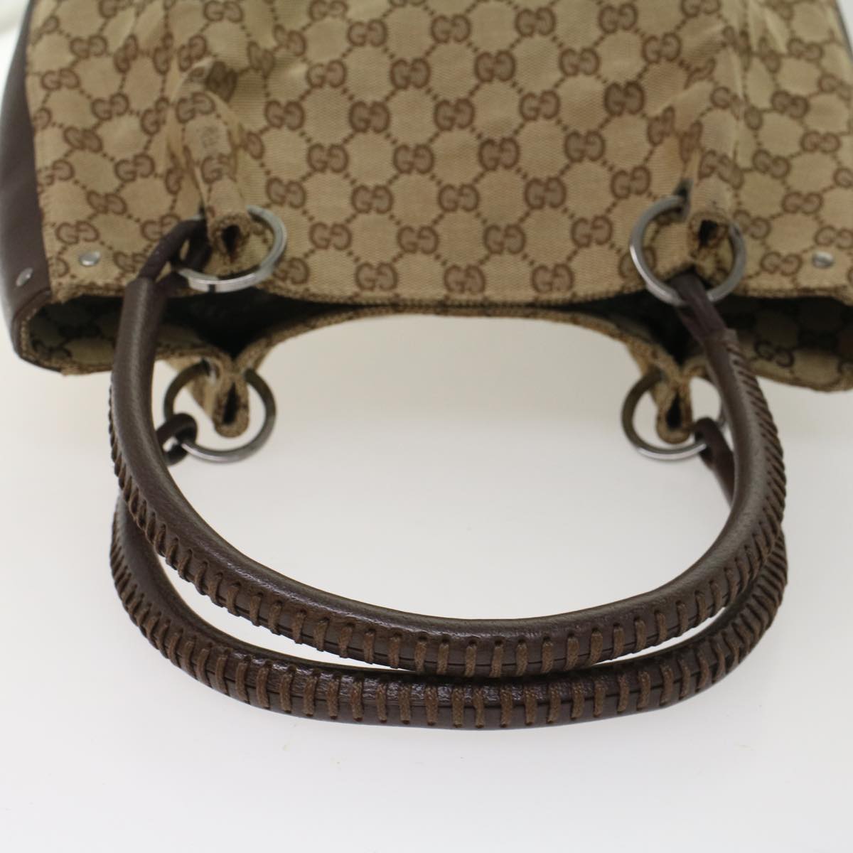 Gucci GG Canvas Hand Bag Beige 115007  ki3212