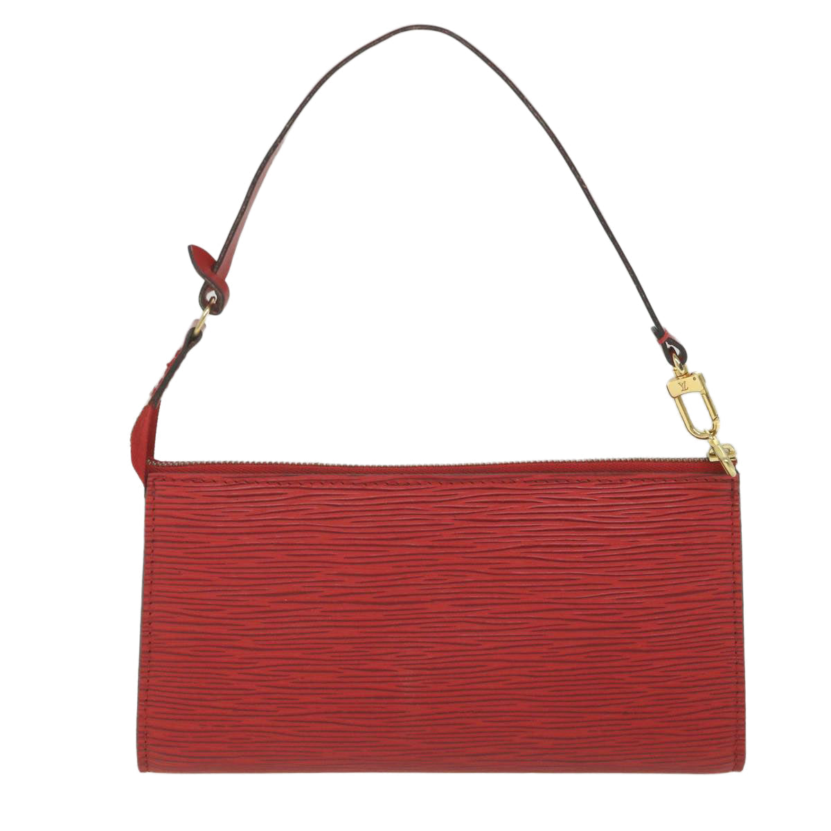 LOUIS VUITTON Epi Pochette Accessoires Accessory Pouch Red M52987 LV Auth ki3755