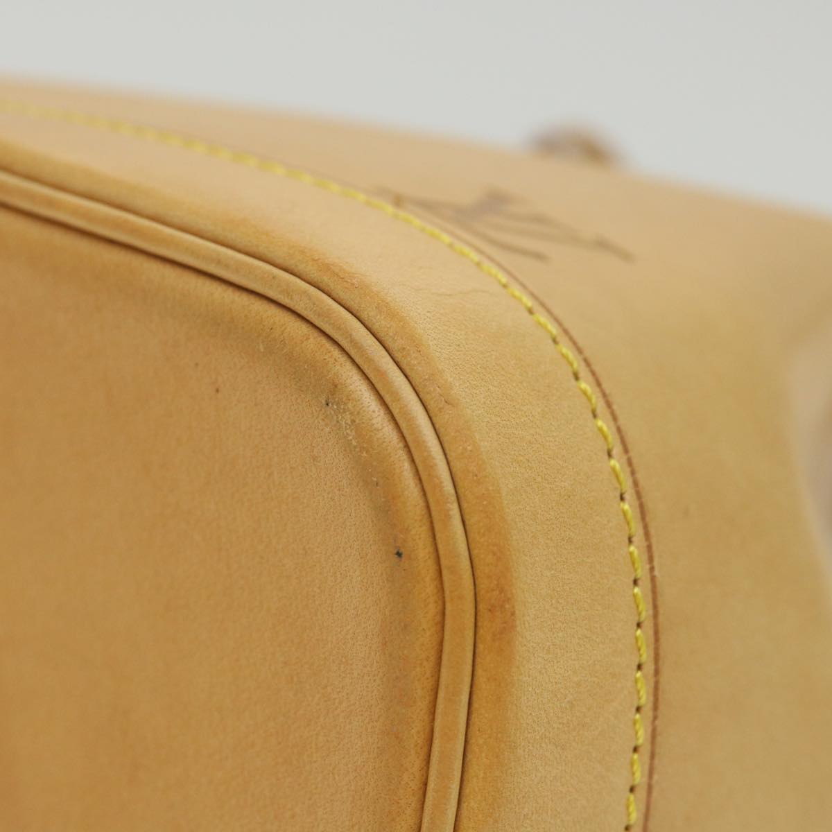 LOUIS VUITTON Nomad Mini Noe Hand Bag Leather Beige M43528 LV Auth ki3759