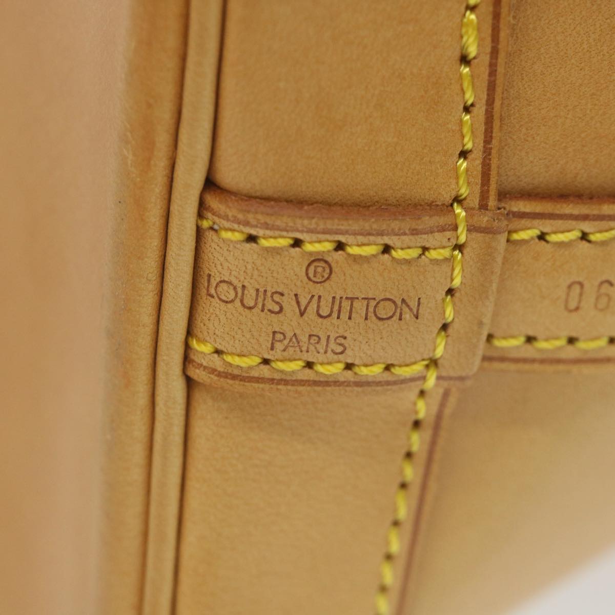 LOUIS VUITTON Nomad Mini Noe Hand Bag Leather Beige M43528 LV Auth ki3759