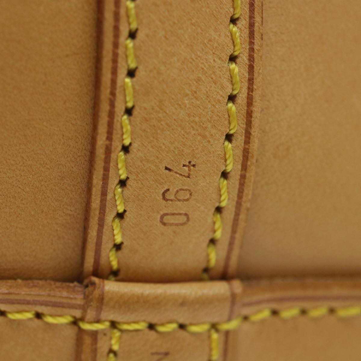 LOUIS VUITTON Nomad Mini Noe Hand Bag Leather Beige M43528 LV Auth ki3759