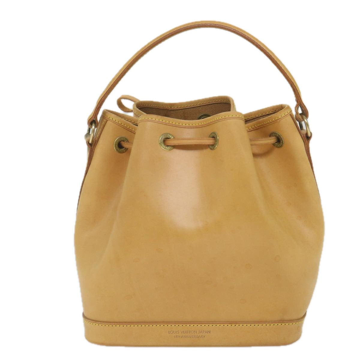LOUIS VUITTON Nomad Mini Noe Hand Bag Leather Beige M43528 LV Auth ki3759