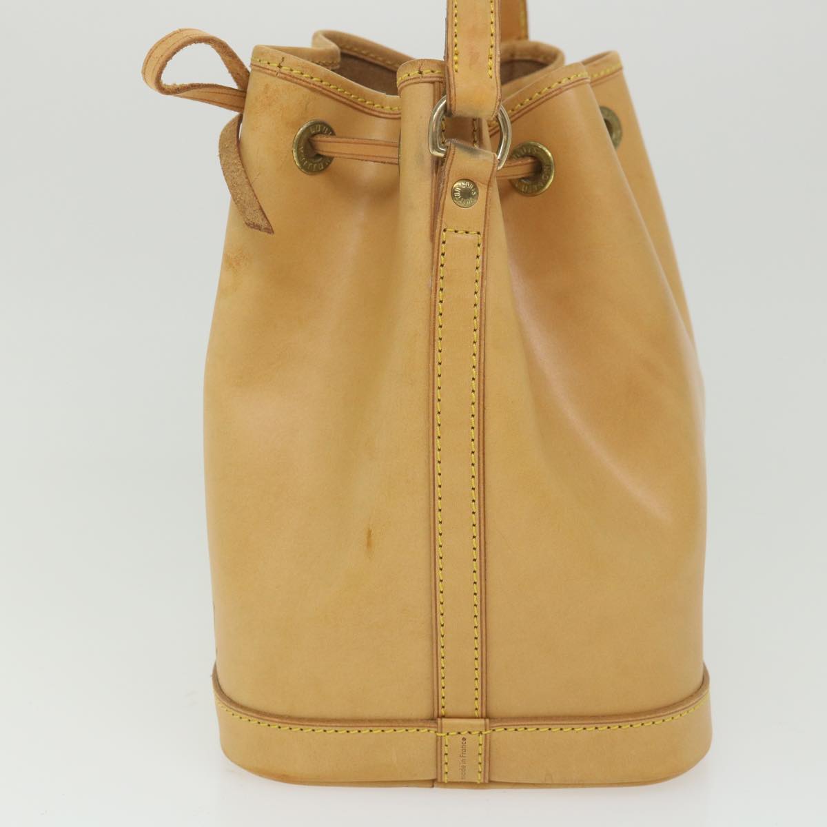 LOUIS VUITTON Nomad Mini Noe Hand Bag Leather Beige M43528 LV Auth ki3759