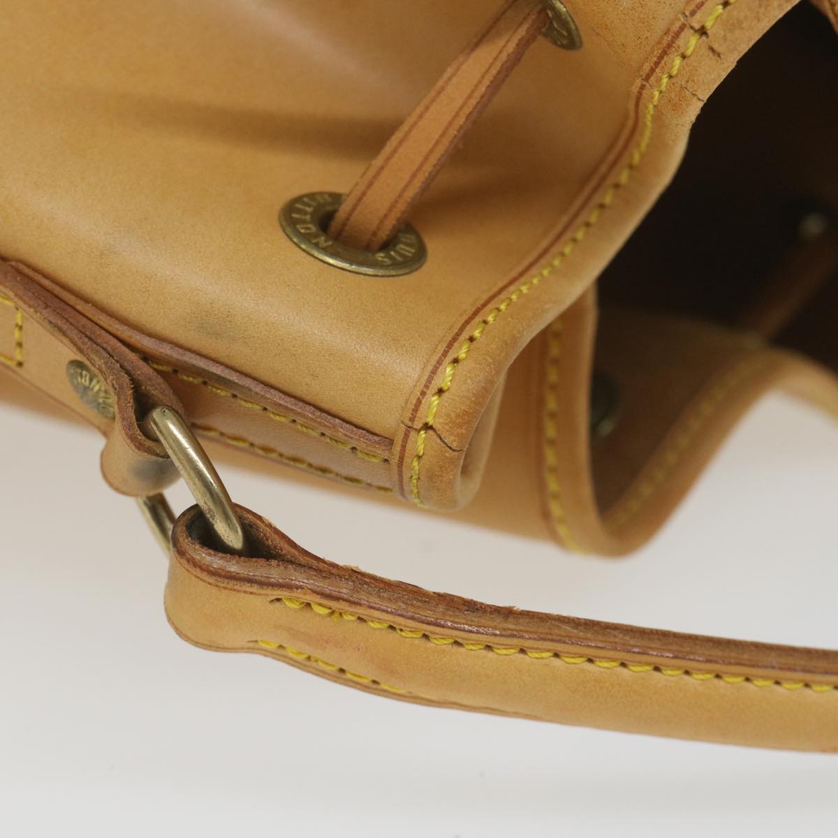 LOUIS VUITTON Nomad Mini Noe Hand Bag Leather Beige M43528 LV Auth ki3759