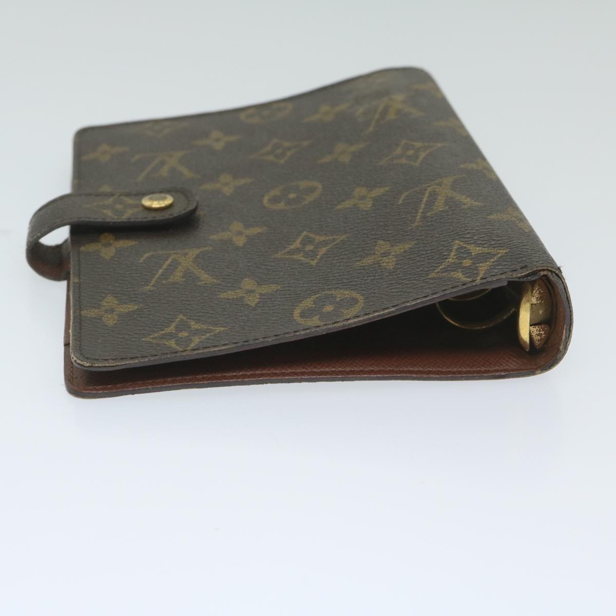 LOUIS VUITTON Monogram Agenda MM Day Planner Cover R20105 LV Auth ki3875