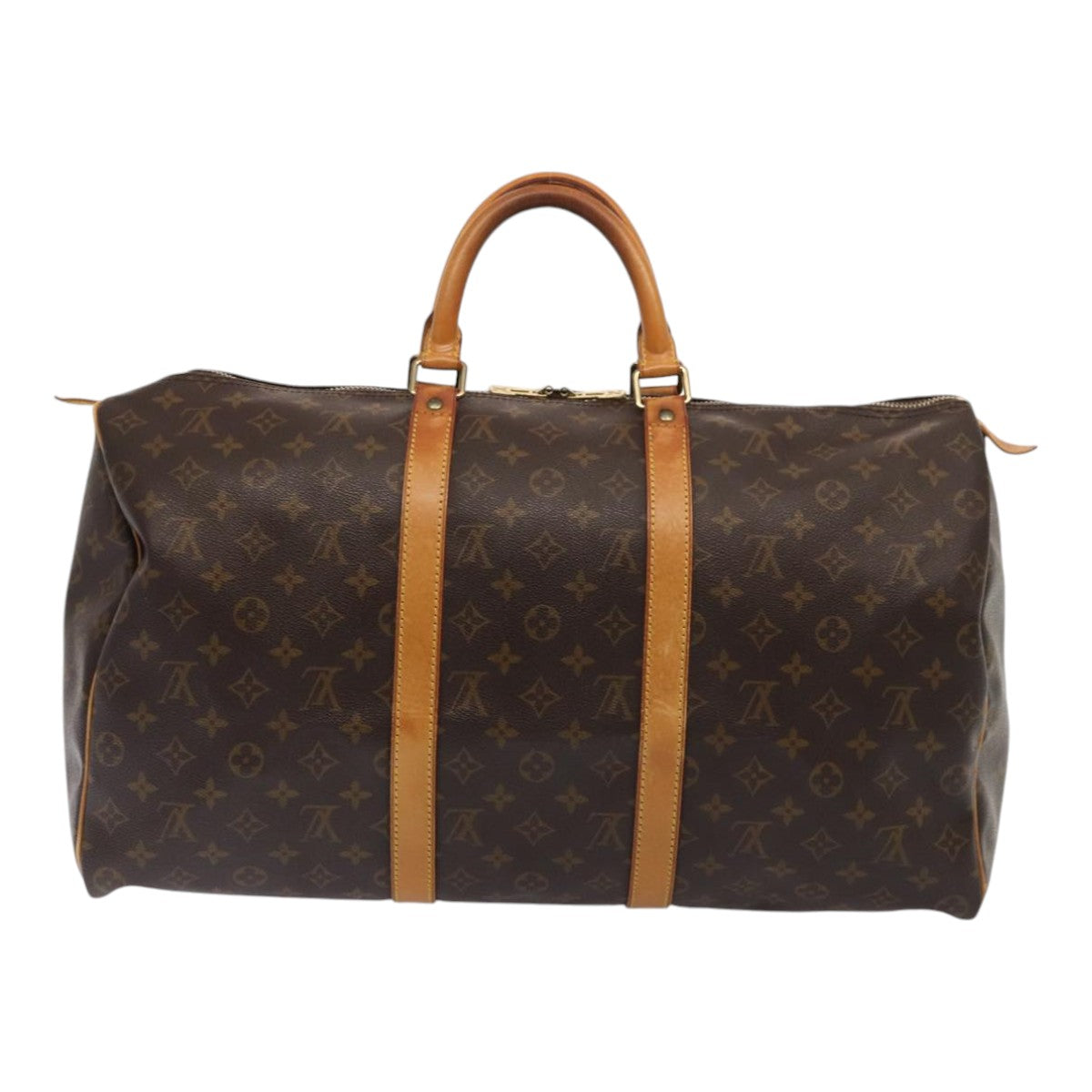 LOUIS VUITTON Monogram Keepall 50 Boston Bag M41426 LV Auth ki4746