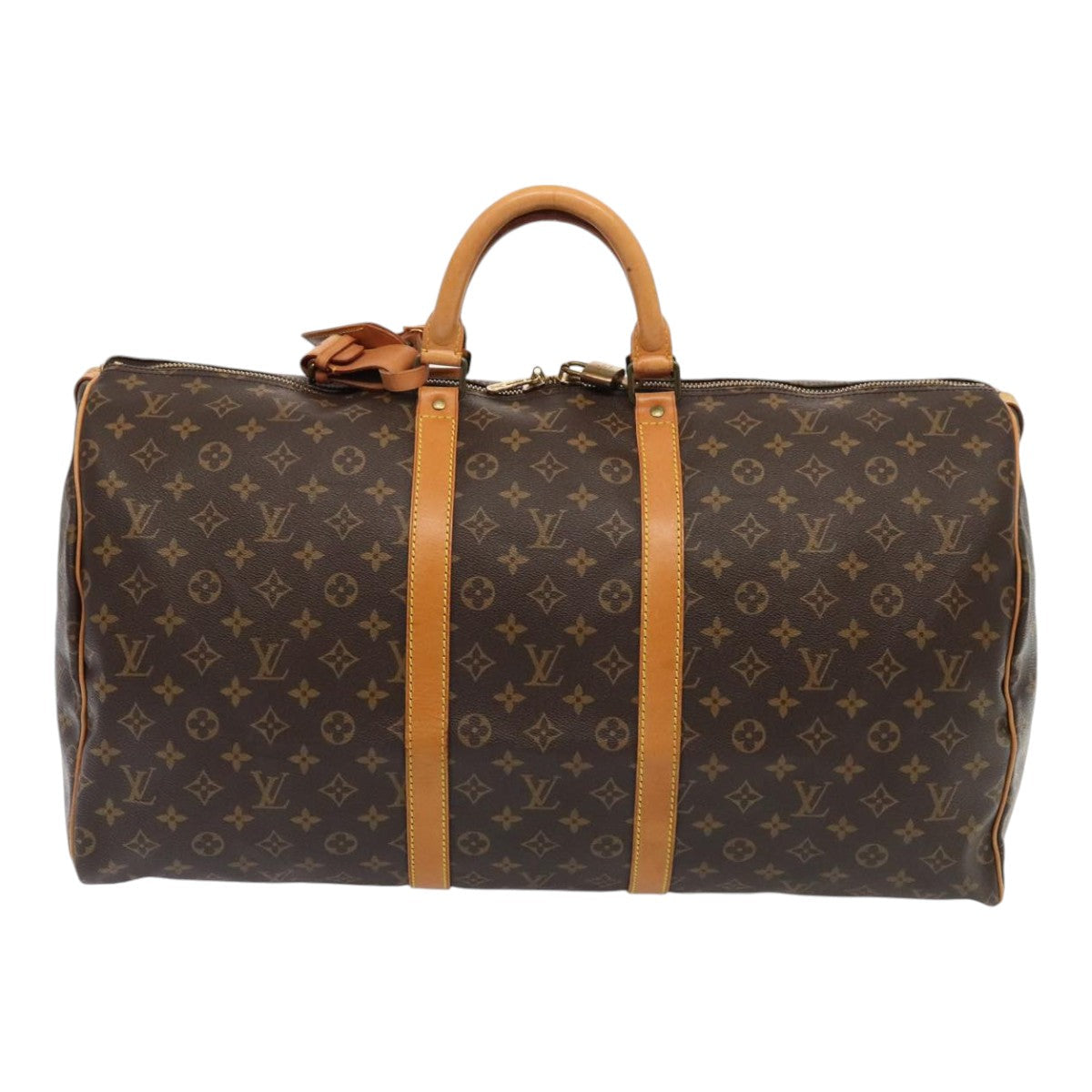 LOUIS VUITTON Monogram Keepall 55 Boston Bag M41424 LV Auth ki4819