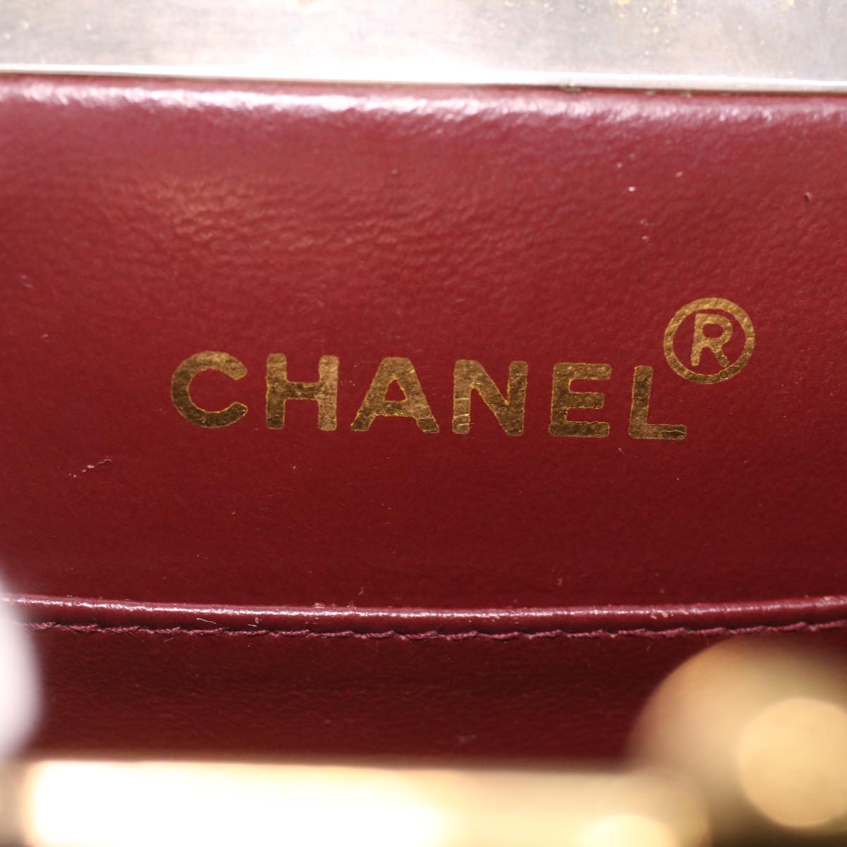 Top Quality Chanel Matelasse Clasp Chain Shoulder Bag Lamb Skin Black CC Auth kk164