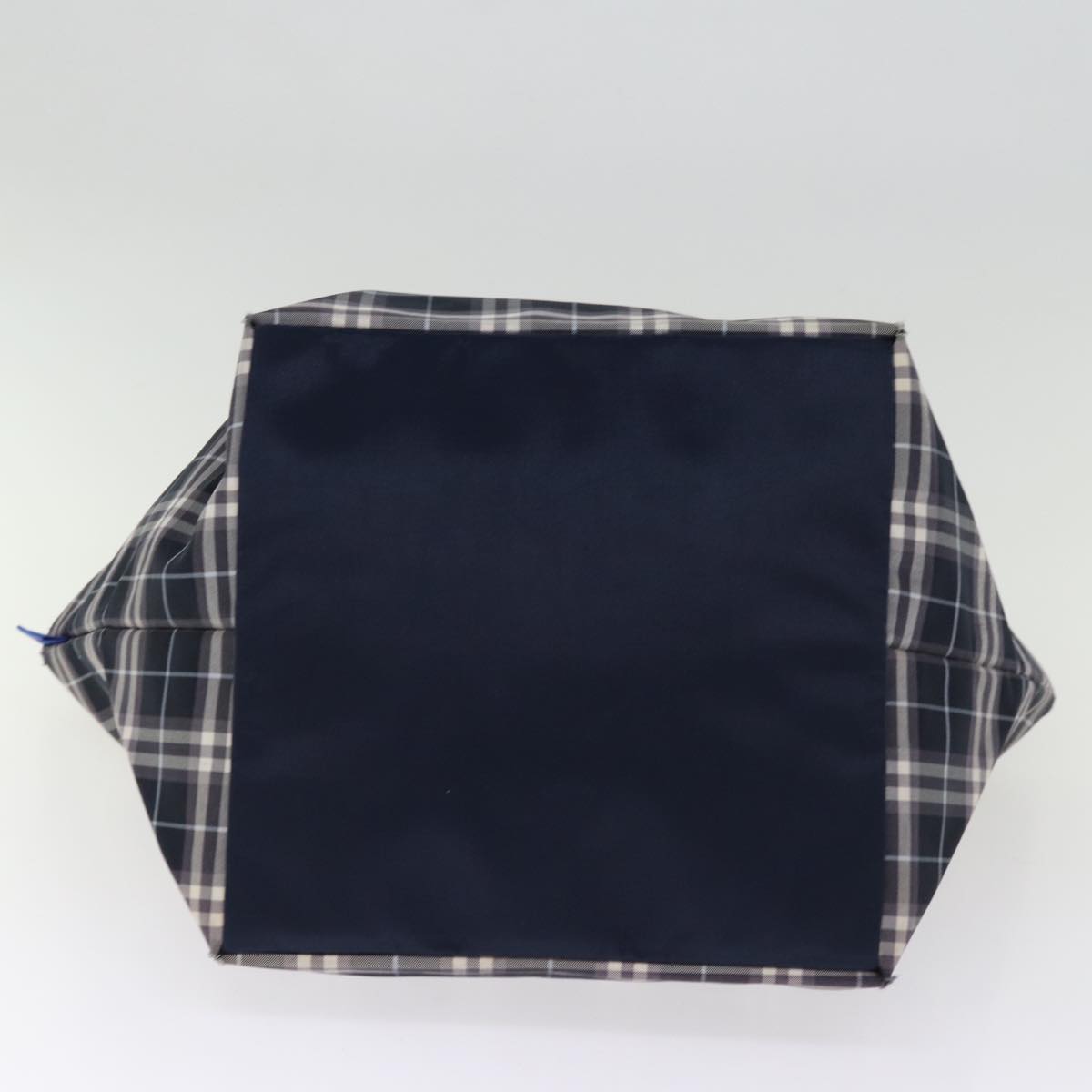 BURBERRYSs Blue Label Nova Check Tote Bag Nylon Navy Auth kk240