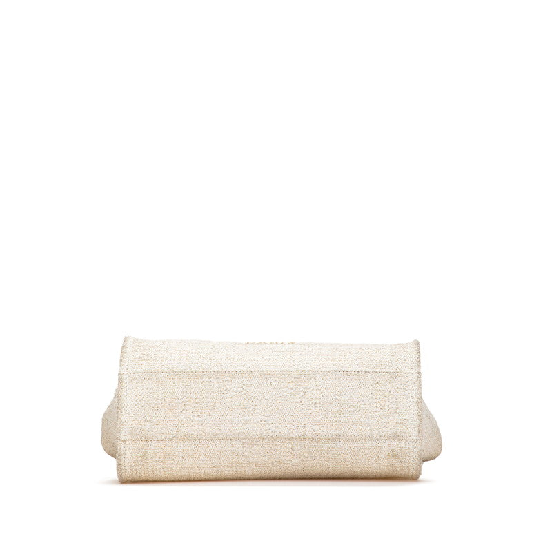 Chanel Deauville Canvas Leather 2way Bag