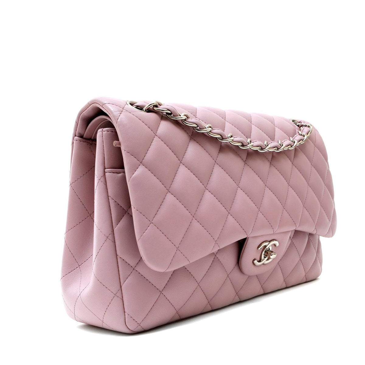 Chanel Lavender Lambskin Jumbo Classic Flap