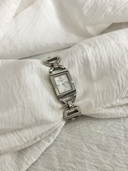 Christian Dior Quartz Watch Silver Vintage cua7kz