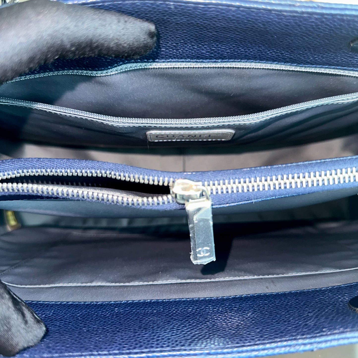 *Like New* Caviar GST Grand Shopping Tote Dark Blue No 19