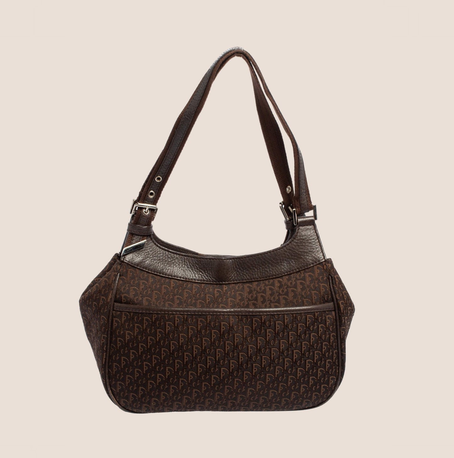 CHRISTIAN DIOR 2005 BROWN STREET CHIC DIORISSIMO TOTE BAG