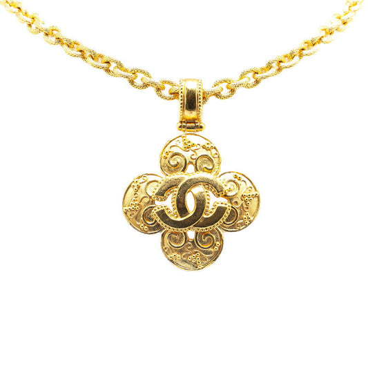 Chanel Coco Mark Clover Necklace