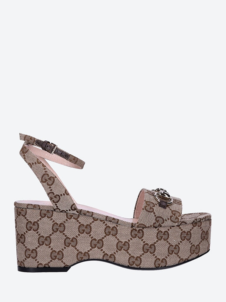 Gucci Women Logo Platform Sandals