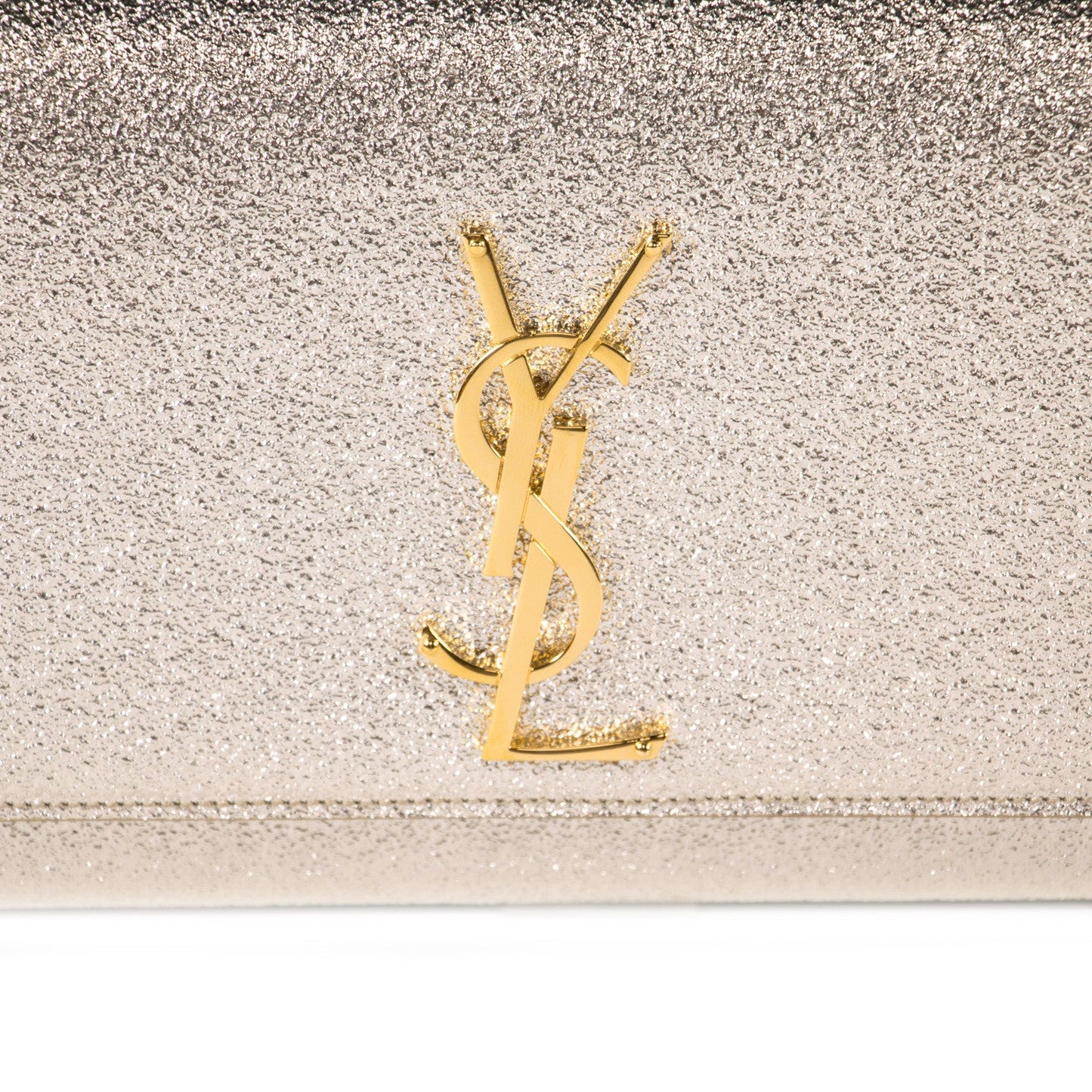 Saint Laurent Monogram Metallic Clutch