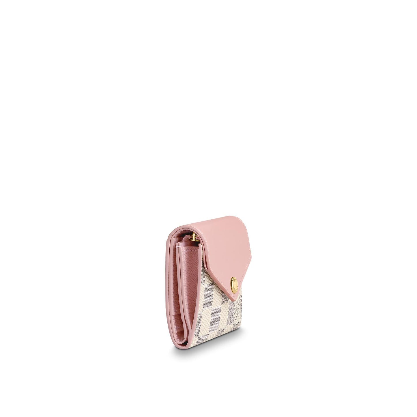LV Zoé Wallet Damier Azur Eau de Rose Pink