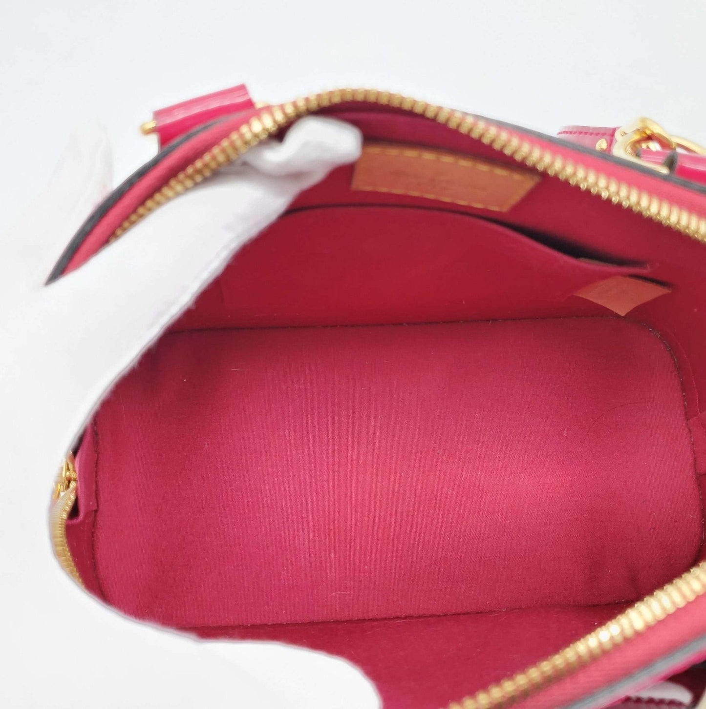 Louis Vuitton Alma BB Vernis Fuchsia Crossbody Bag