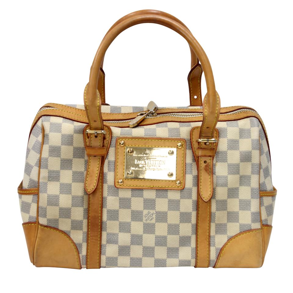 Louis Vuitton Berkeley MM Azur Damier Boston Shoulder Bag LV-0918N-0003