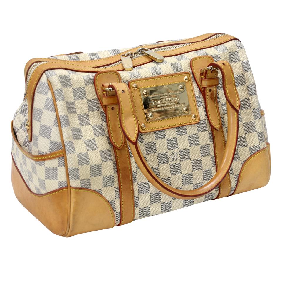 Louis Vuitton Berkeley MM Azur Damier Boston Shoulder Bag LV-0918N-0003