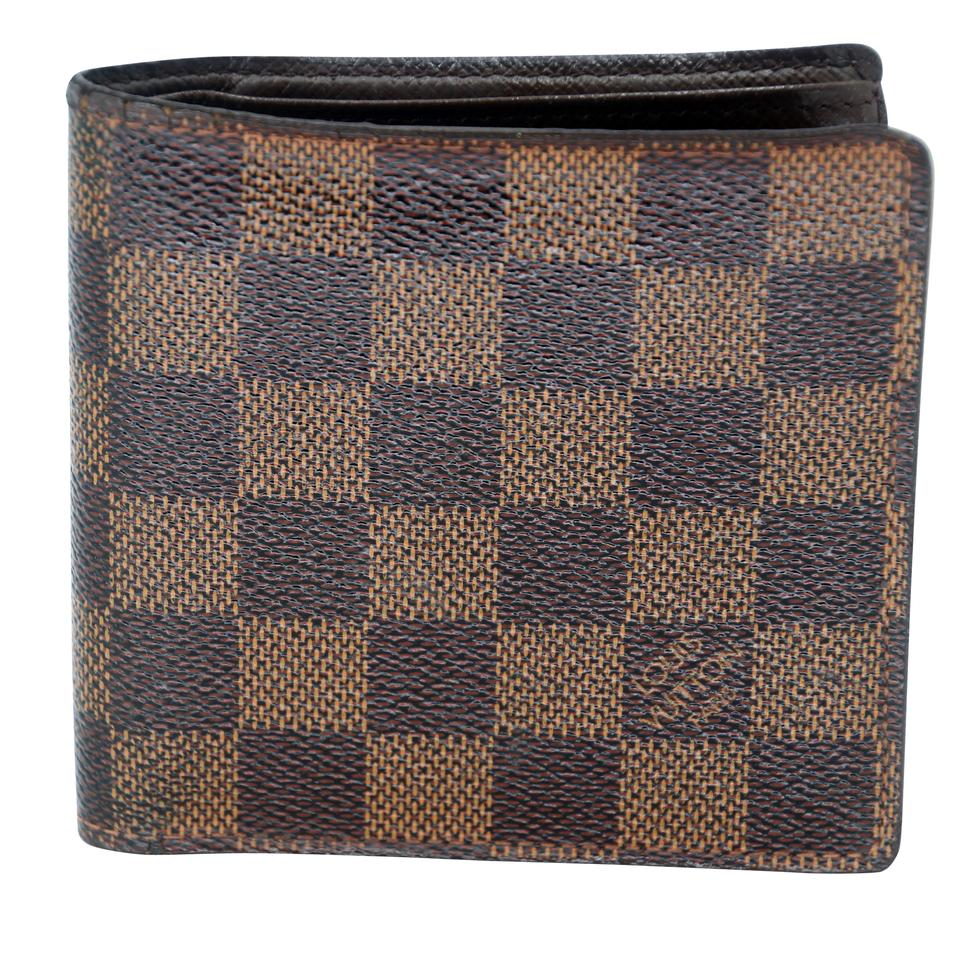 Louis Vuitton Bifold Damier Coated Canvas Marco Wallet LV-0814N-0001