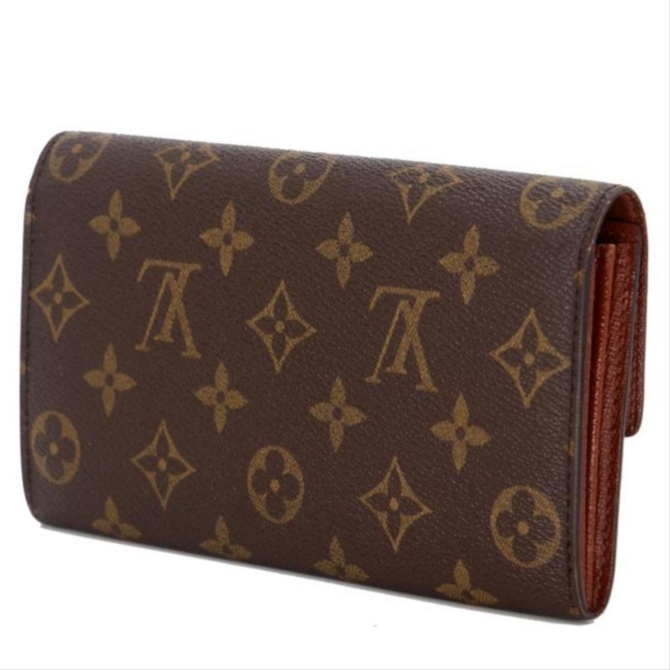 Louis Vuitton Brown Monogram Canvas Sarah Gm Long Trim Wallet