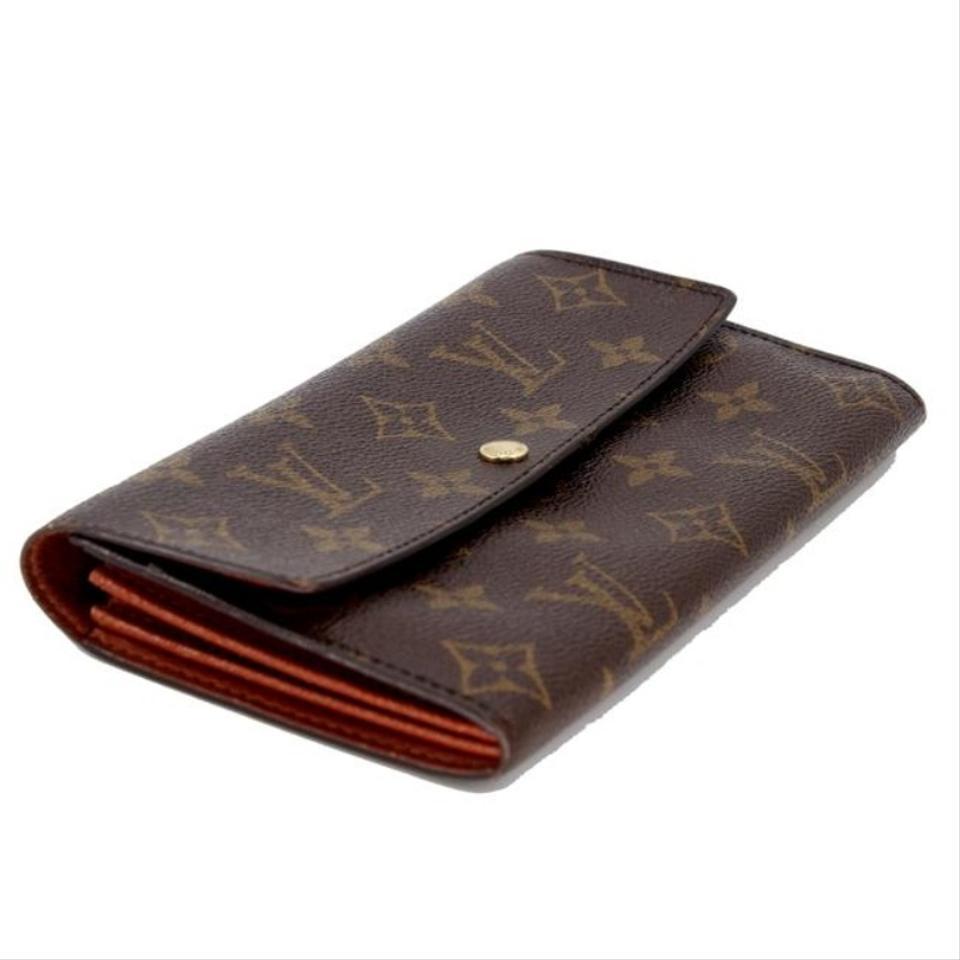 Louis Vuitton Brown Monogram Canvas Sarah Gm Long Trim Wallet