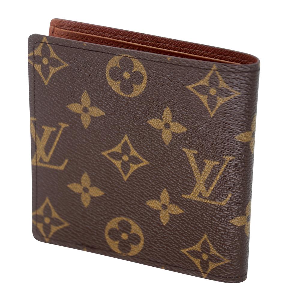 Louis Vuitton Monogram Canvas Leather LV Marco Bifold Wallet LV-0813N-0004