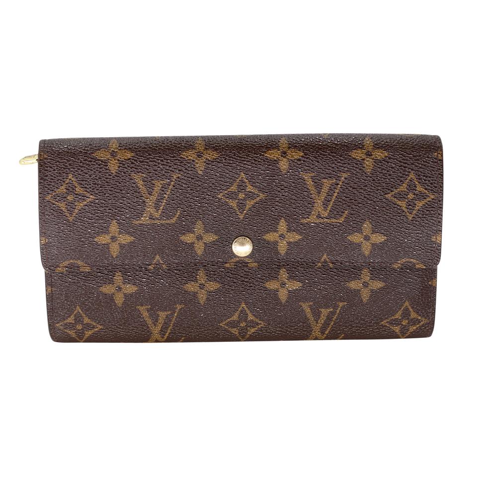 Louis Vuitton Sarah Gm Large Canvas Travel Wallet LV-1202P-0012