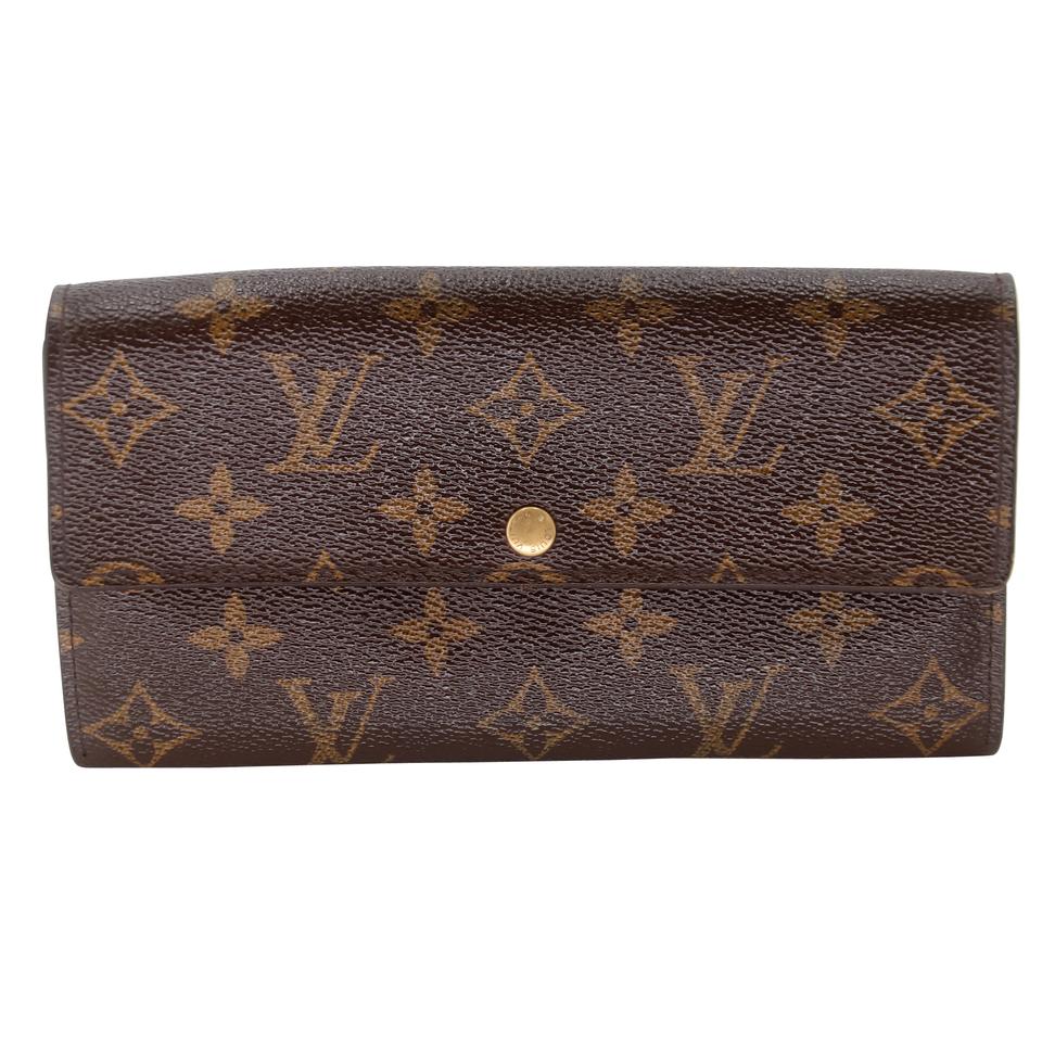 Louis Vuitton Sarah GM Large Canvas Travel Wallet LV-0813N-0005