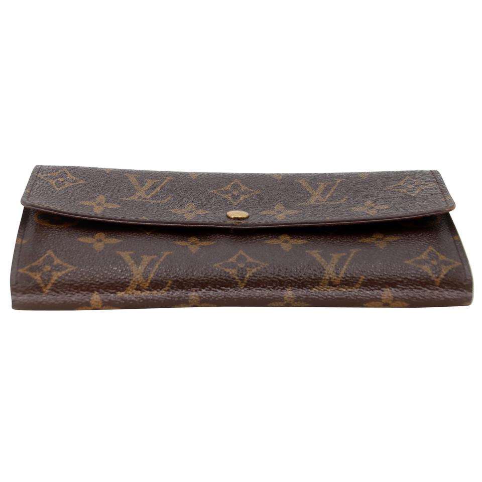 Louis Vuitton Sarah GM Large Canvas Travel Wallet LV-0813N-0005
