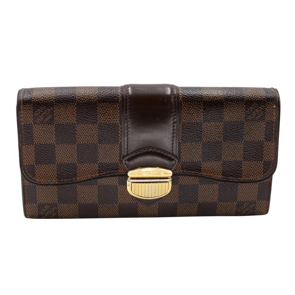 Louis Vuitton Sistina Damier Ebene GM Wallet LV-W1217P-0007