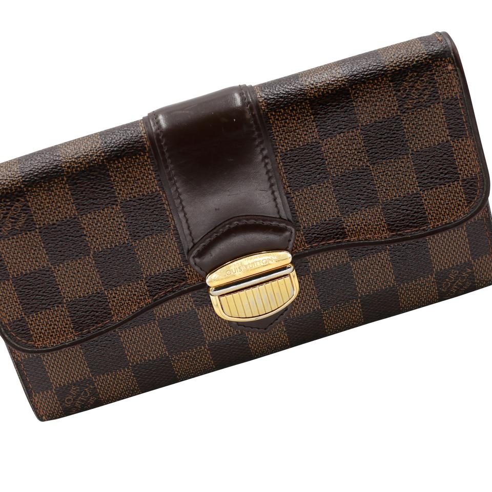 Louis Vuitton Sistina Damier Ebene GM Wallet LV-W1217P-0007