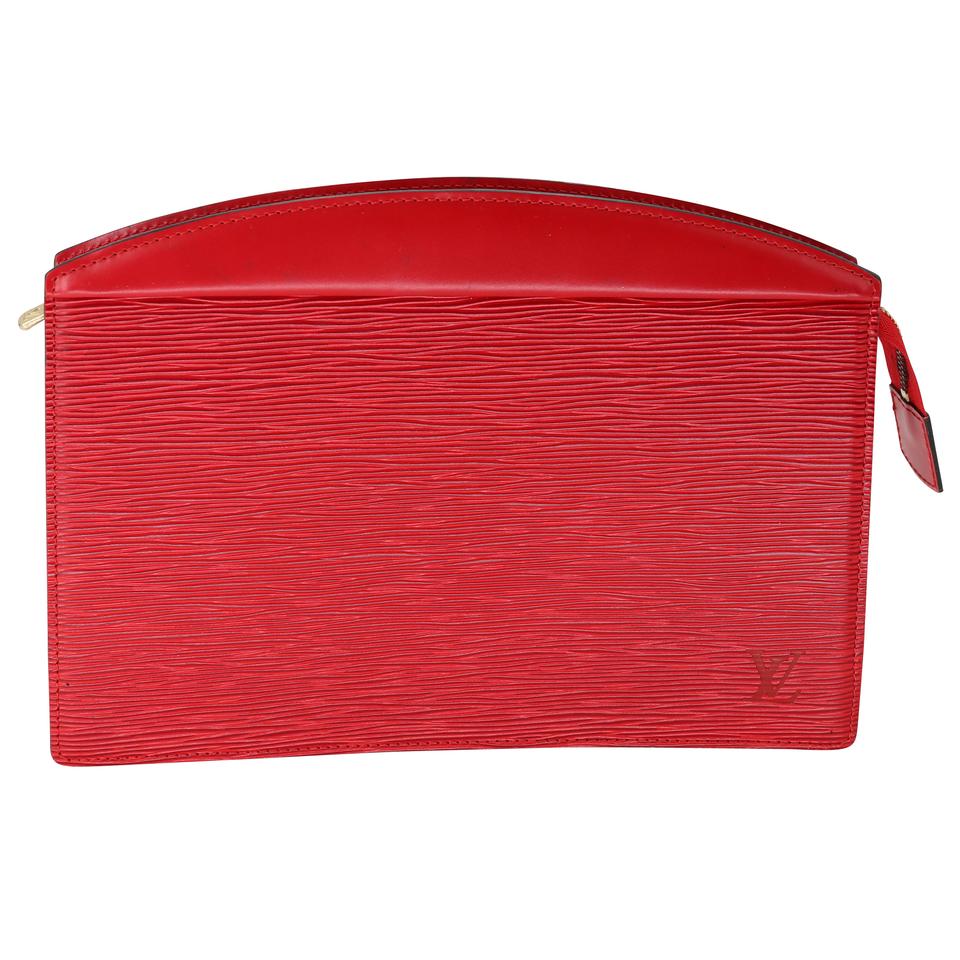 Louis Vuitton Epi Castilia Scarlet Monogram Travel Clutch LV-B0209N-0013