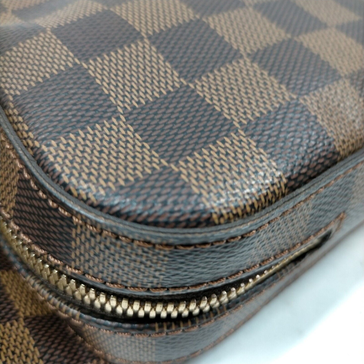 Louis Vuitton Geronimos Ebene Brown Damier Crossbody