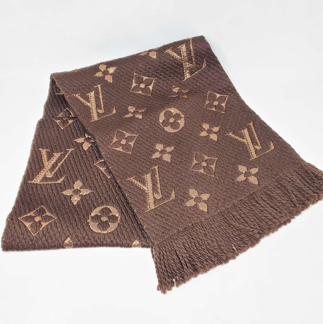 Louis Vuitton Logomania Shine Brown Monogram Scarf