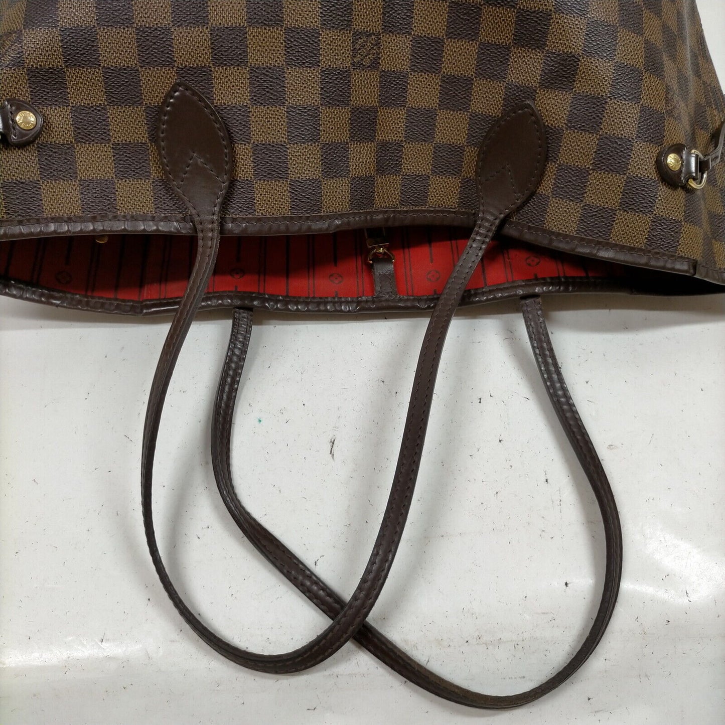 Louis Vuitton Neverfull MM Brown Damier Tote Bag