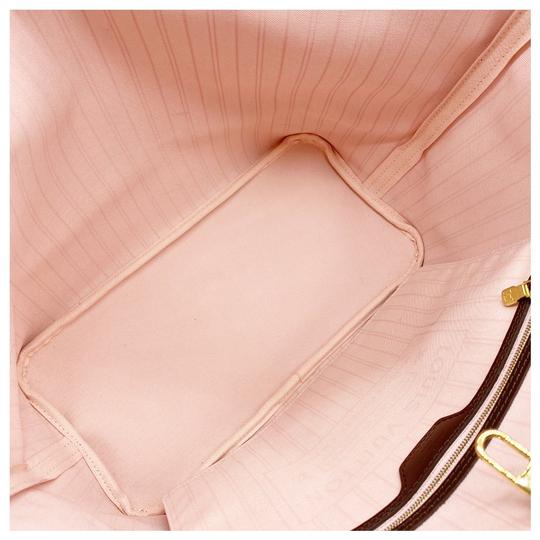 Louis vuitton Neverfull Neo Mm Rose Ballerine Brown Damier Ébène Canvas Tote