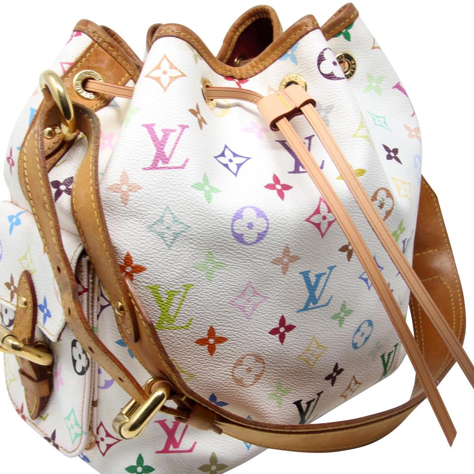Louis Vuitton Petit Noe Monogram Canvas Takashi Murakami Shoulder Bag LV-B0923P-0006